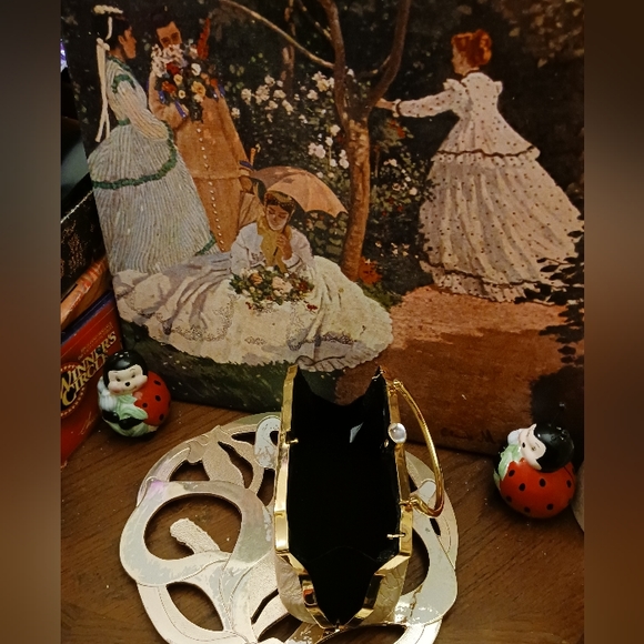 🐊Vicenza Clutch Embossed 👝 👛 Rhinestone Metallic,Elegant Purse.🎁 💝 - Picture 7 of 13